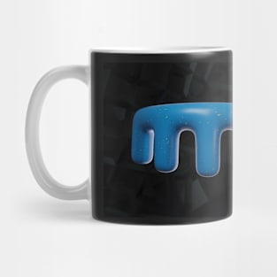 Blue Mustache Mug